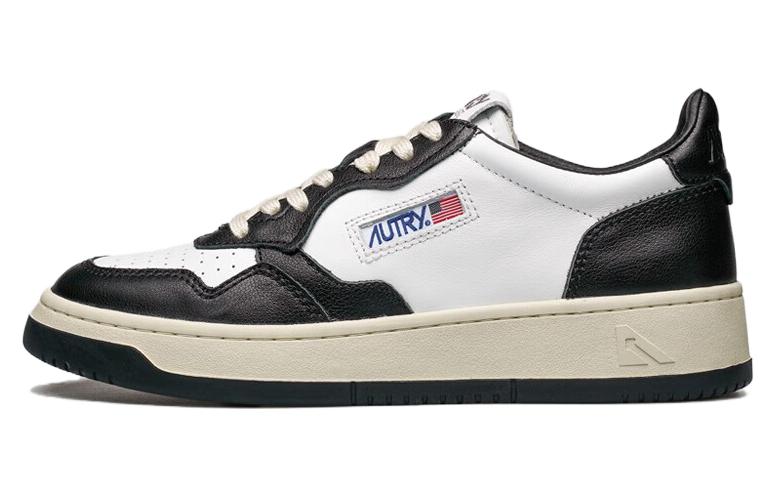 AUTRY Low Super Vintage Mesh Sneakers 'White Black'