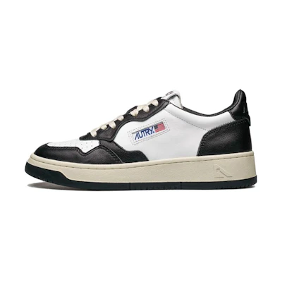 AUTRY Low Super Vintage Mesh Sneakers 'White Black'