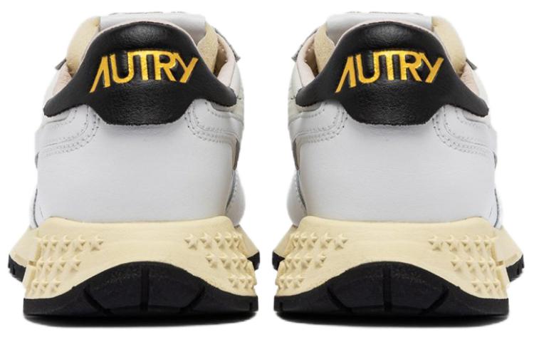 Shop AUTRY 皮革舒适百搭轻便低帮生活休閒鞋 男款 白色