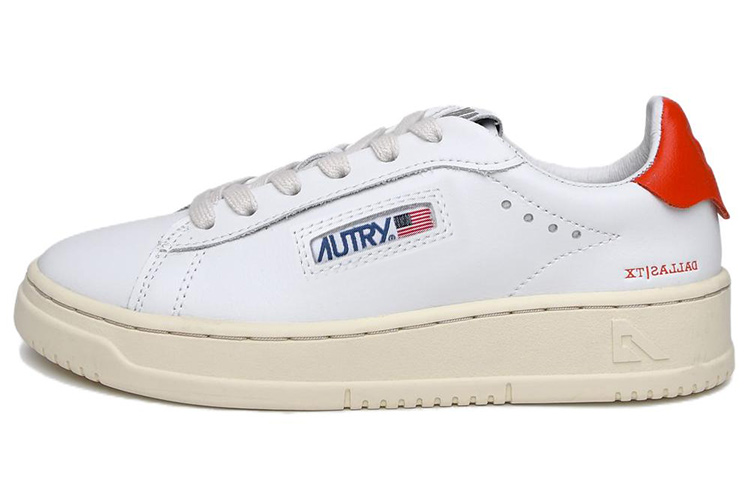 AUTRY Low Top 'White Orange'