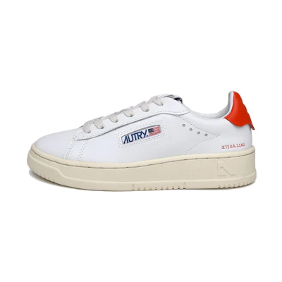 AUTRY Low Top 'White Orange'