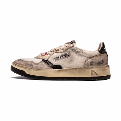 AUTRY Low Top Lace-Up 'Distressed White Black Grey'