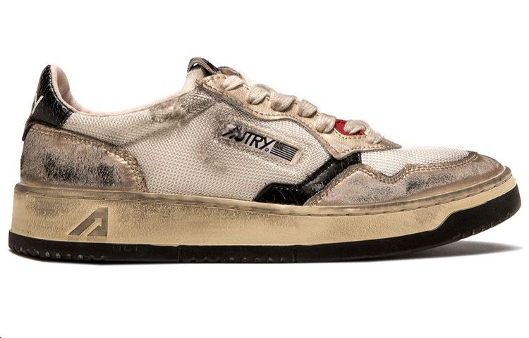 AUTRY Low Top Lace-Up 'Distressed White Black Grey' 圖 2