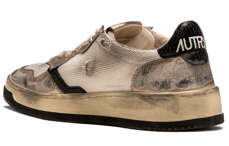 AUTRY Low Top Lace-Up 'Distressed White Black Grey' 圖 4