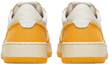 Shop AUTRY Medalist Canvas-Panel ''Wit Geel'' Sneakers AULM-CB06