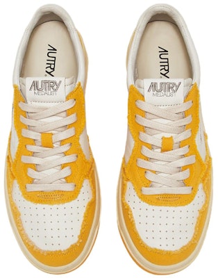 AUTRY Medalist Canvas-Panelled 'White Yellow' AULM-CB06 Lookbook AUTRY Medalist Canvas-Panelled 'White Yellow' AULM-CB06