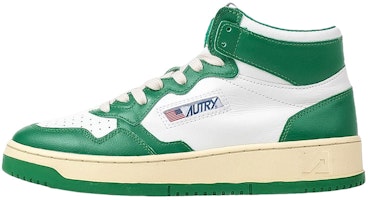 AUTRY Medalist high-top Sneakers 'White Green' AUMM-WB03 AUTRY Medalist high-top Sneakers 'White Green' AUMM-WB03