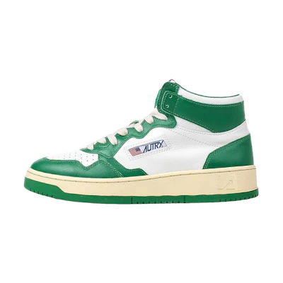 AUTRY Medalist high-top Sneakers 'White Green'