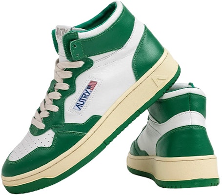 AUTRY Medalist Kasut High-Top 'Putih Hijau' AUMM-WB03 Shop AUTRY Medalist Kasut High-Top 'Putih Hijau' AUMM-WB03