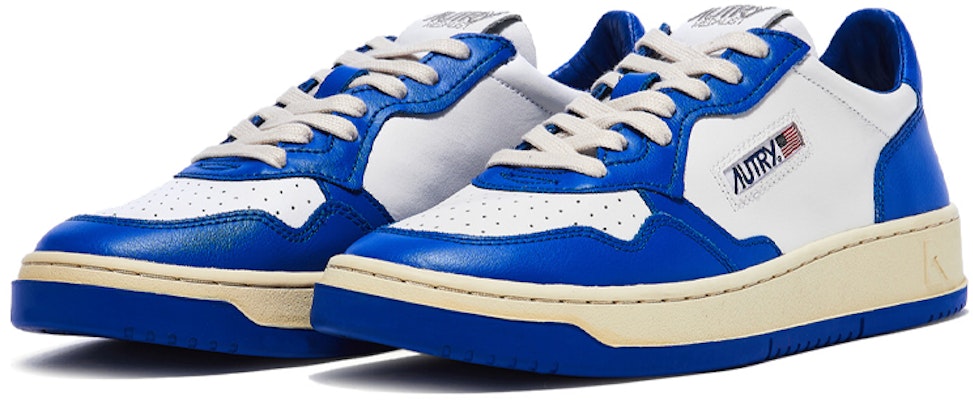 AUTRY Medalist Leather Low 'Azure White' AULM-WB15 Order AUTRY Medalist Leather Low 'Azure White' AULM-WB15