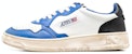 AUTRY Medalist Leather Low 'Putih Hitam Azure Distressed' AVLM-SV10