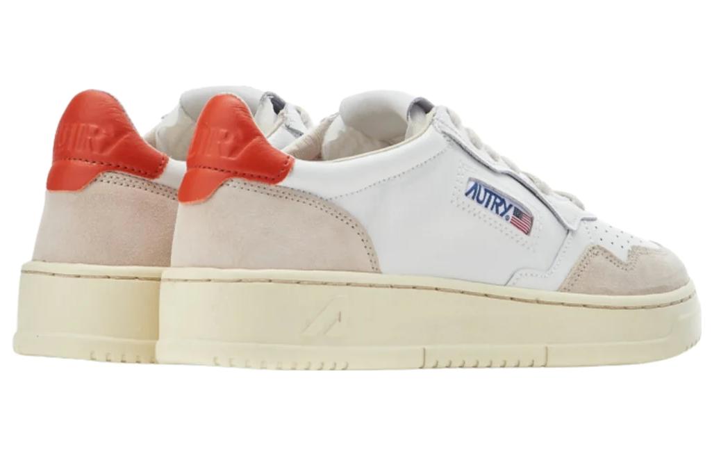 Lookbook AUTRY 系帶低幫百搭 時尚板鞋 男款 白灰橙