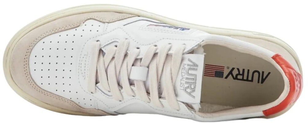 AUTRY 系帶低幫百搭 時尚板鞋 男款 白灰橙 Shop AUTRY 系帶低幫百搭 時尚板鞋 男款 白灰橙