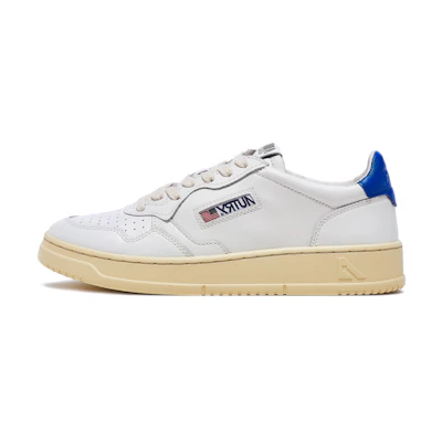 AUTRY Medalist Leather Low 'White Azure'