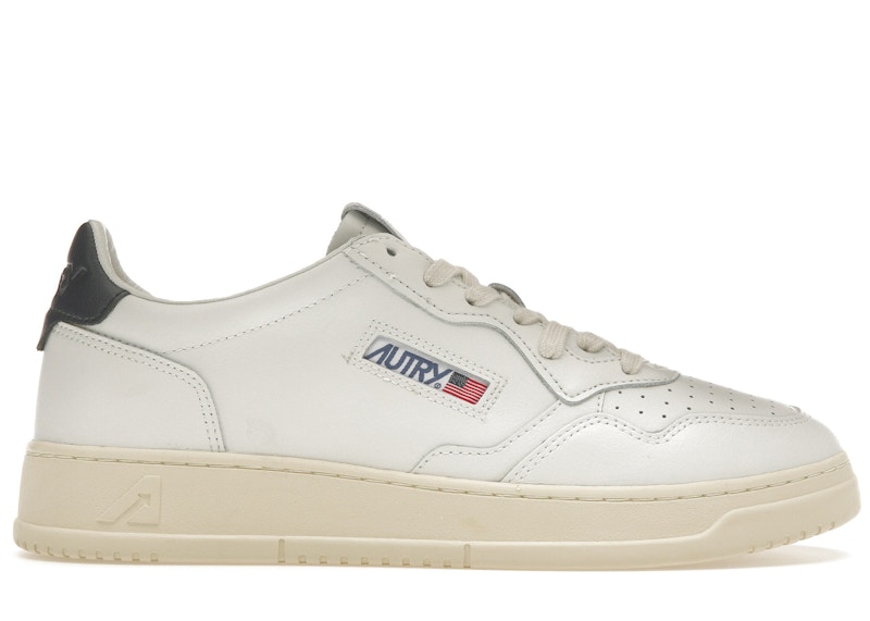 Buy AUTRY Medalist Leather Low 'Putih Biru Gelap' AULM-LL12