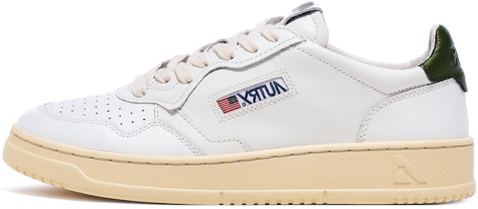 Autry 皮革低筒板鞋 白綠 Buy Autry 皮革低筒板鞋 白綠