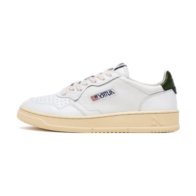 AUTRY Medalist Leather Low 'White Dark Green'
