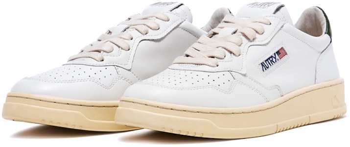 Autry 皮革低筒板鞋 白綠 Order Autry 皮革低筒板鞋 白綠