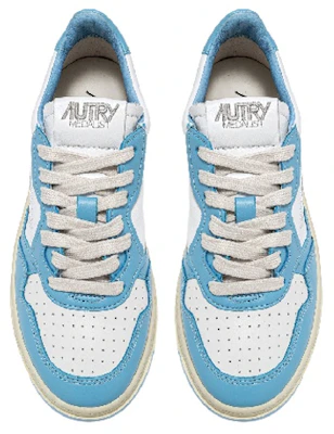 AUTRY Medalist 皮革低帮 '白色浅蓝' AULM-WB08 Shop AUTRY Medalist 皮革低帮 '白色浅蓝' AULM-WB08