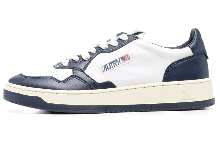 AUTRY Medalist Leather Low 'White Navy' AULM-WB04