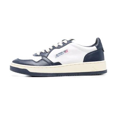 AUTRY Medalist Leather Low 'White Navy'