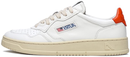 AUTRY Medalist Leather Low 'White Orange' AULM-LL24 AUTRY Medalist Leather Low 'White Orange' AULM-LL24