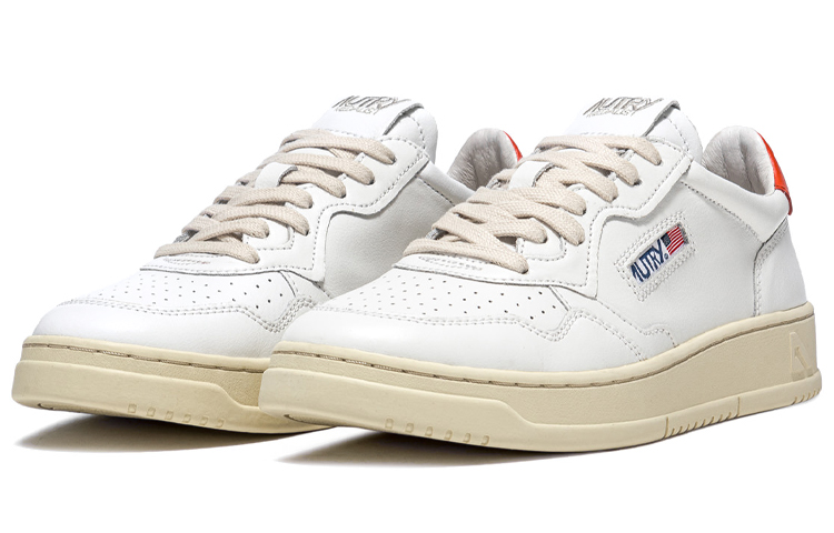 Order AUTRY Medalist 皮革低帮 '白橙' AULM-LL24