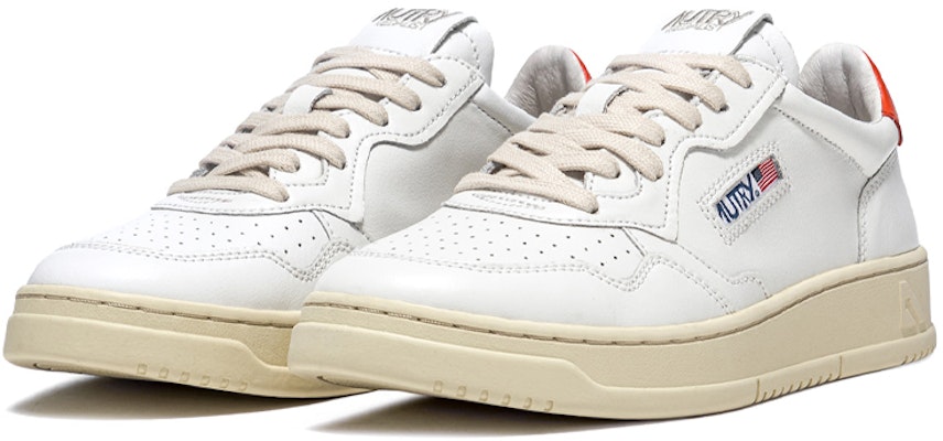 AUTRY Medalist 皮革低帮 '白橙' AULM-LL24 Order AUTRY Medalist 皮革低帮 '白橙' AULM-LL24