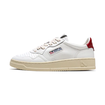 AUTRY Medalist Leather Low 'White Red'
