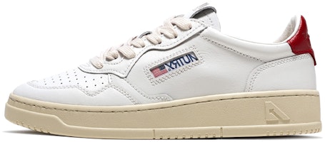 AUTRY Medalist Leather Low 'White Red' AULM-LL21 AUTRY Medalist Leather Low 'White Red' AULM-LL21
