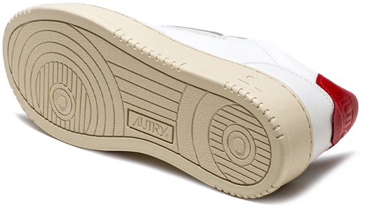 AUTRY Medalist Kulit Rendah 'Putih Merah' AULM-LL21 Shop AUTRY Medalist Kulit Rendah 'Putih Merah' AULM-LL21