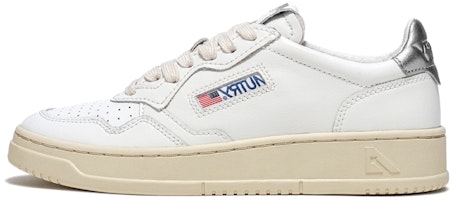 AUTRY Medalist Leather Low 'White Silver' AULM-LL05 AUTRY Medalist Leather Low 'White Silver' AULM-LL05