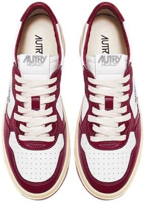 AUTRY Medalist Leather Low Burgundy White AULM-WB13 Lookbook AUTRY Medalist Leather Low Burgundy White AULM-WB13