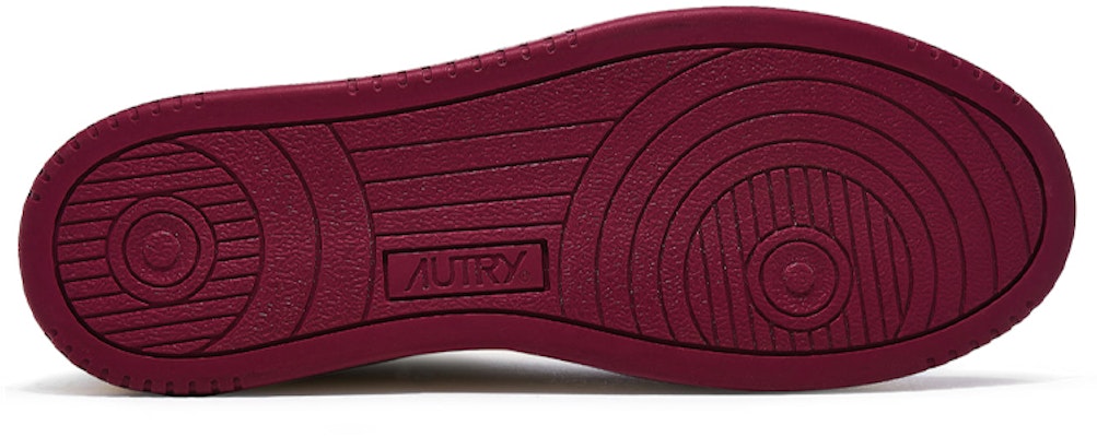 AUTRY Medalist Leather Low Burgundy White AULM-WB13 Shop AUTRY Medalist Leather Low Burgundy White AULM-WB13