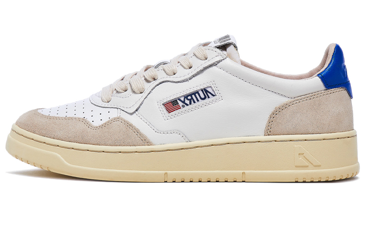 Buy AUTRY Medalist Cuero Ante Low Blanco Azul Beige AULM-LS49