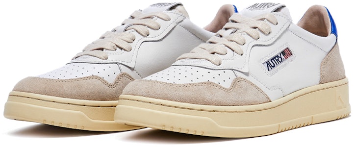 AUTRY 皮革 系帶 圓頭 時尚板鞋 男款 白褐藍 Order AUTRY 皮革 系帶 圓頭 時尚板鞋 男款 白褐藍