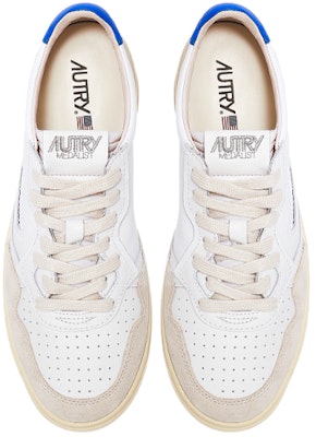 AUTRY Medalist Leather Suede Low White Azure Beige AULM-LS49 Lookbook AUTRY Medalist Leather Suede Low White Azure Beige AULM-LS49