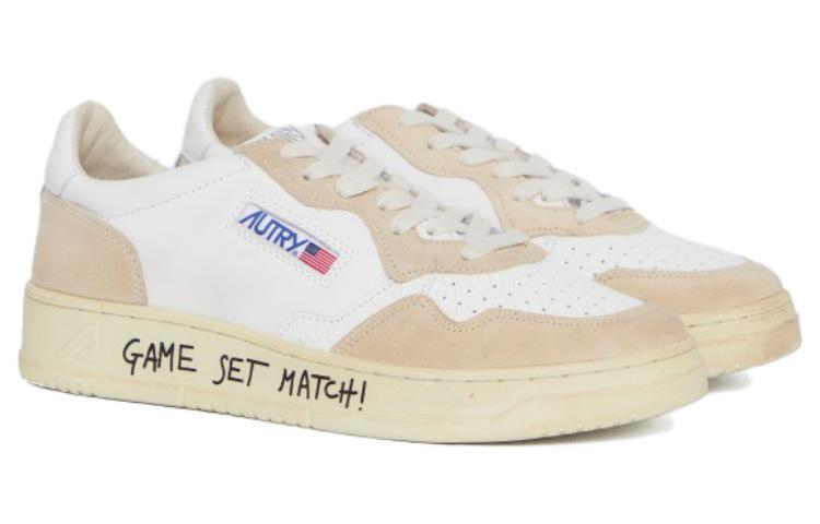 Lookbook AUTRY 皮革 圓頭綁帶 時尚板鞋 男款 白色