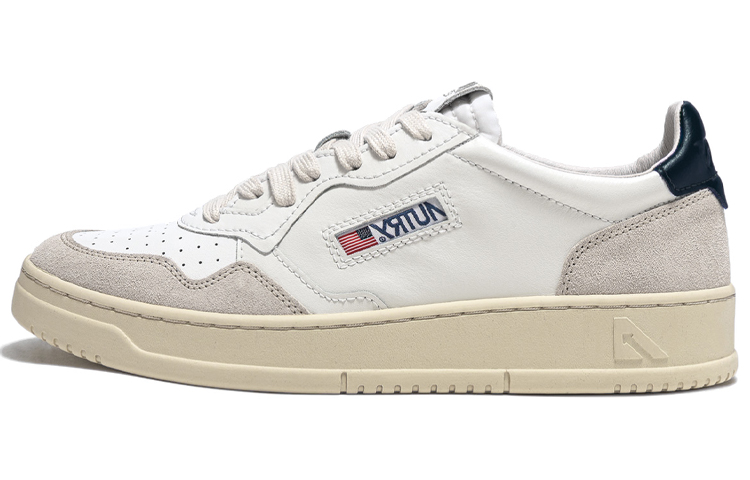 AUTRY Medalist Low 'White Suede Dark Blue' AULM-LS28