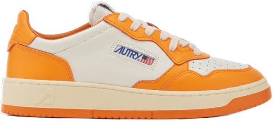 AUTRY Medalist 皮革 圓頭繫帶厚底 低筒 板鞋 男款 橙色 Order AUTRY Medalist 皮革 圓頭繫帶厚底 低筒 板鞋 男款 橙色