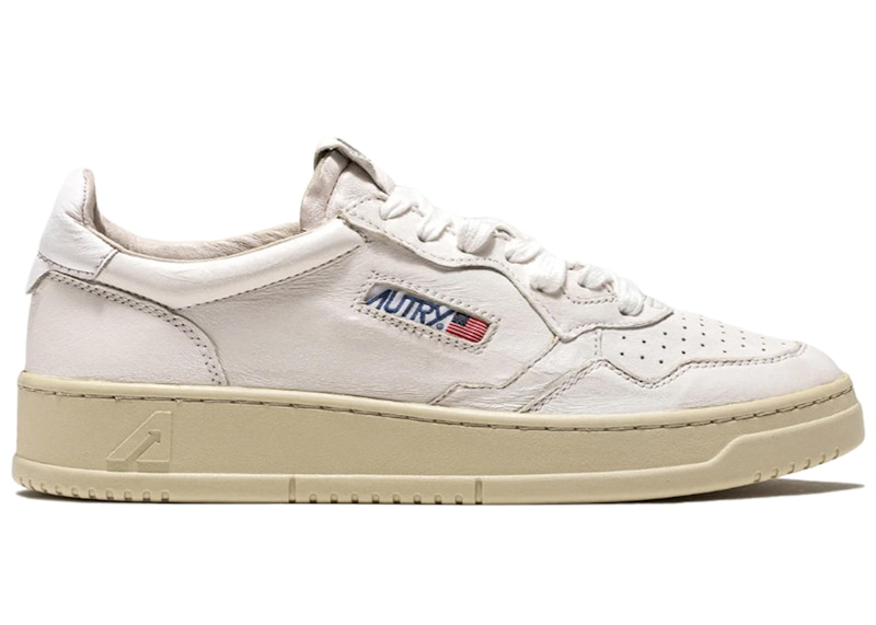 AUTRY Medalist Low Goatskin 'White' AULM-GG04