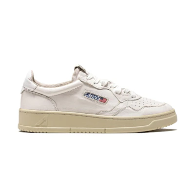 AUTRY Medalist Low Goatskin 'White'