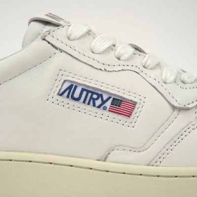 AUTRY Medalist Low in Pelle di Capra ''Bianco'' AULM-GG04 Cheap AUTRY Medalist Low in Pelle di Capra ''Bianco'' AULM-GG04