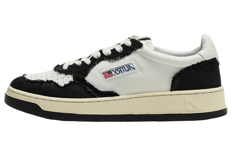 AUTRY Medalist Low Goatskin 'White Black'