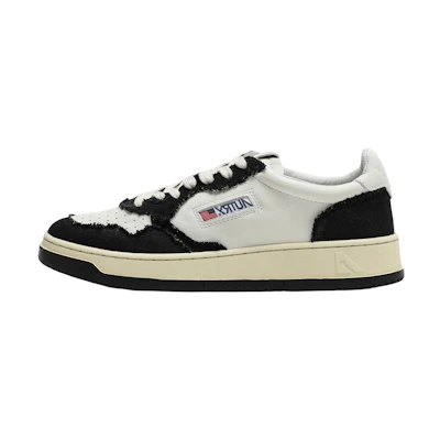 AUTRY Medalist Low Goatskin 'White Black'