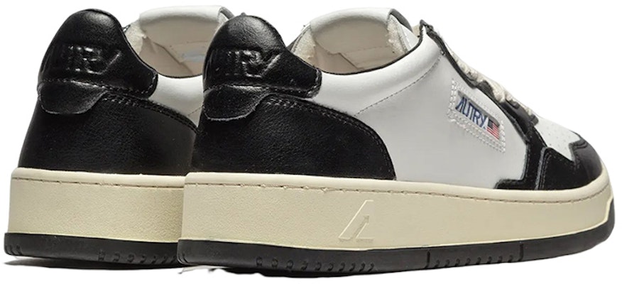 AUTRY Medalist Low Leather 'Black White' AULM-WB01 Shop AUTRY Medalist Low Leather 'Black White' AULM-WB01