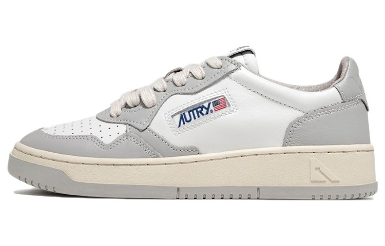 AUTRY Medalist Low Leather 'Grey White' AULM-WB10