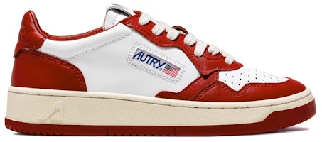 AUTRY Medalist Low Leather 'Red White' AULM-WB02 AUTRY Medalist Low Leather 'Red White' AULM-WB02