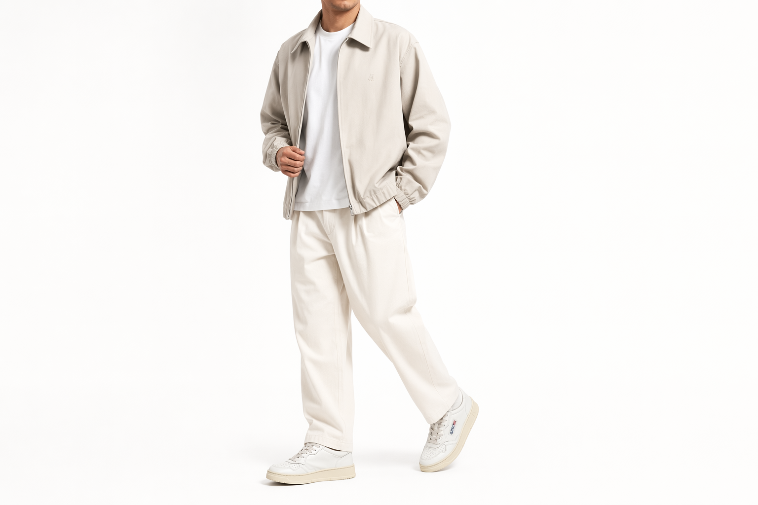 Order AUTRY 簡約綁帶 時尚板鞋 男款 白色