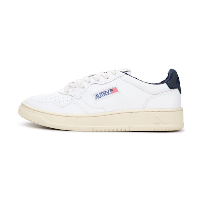 AUTRY Medalist Low Leather 'White Black'